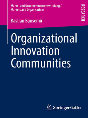 cover image of Organizational Innovation Communities